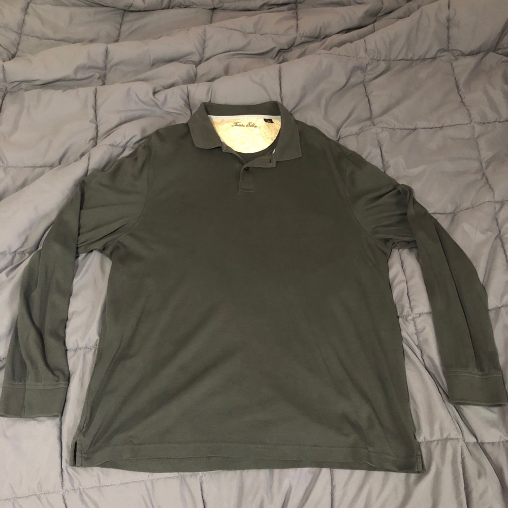 Men’s Designer Long Sleeve Polo Size L